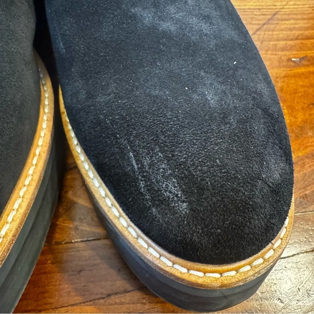 Vince Davy Slip-On Platform Suede Oxford‎ Loafers Women's